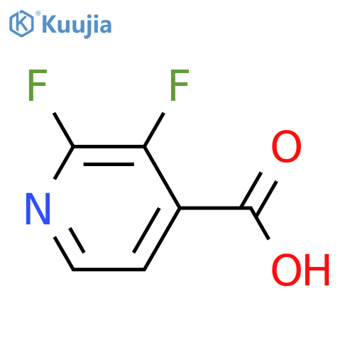 2,3-difluoropyridine-4-carboxylic acid structure