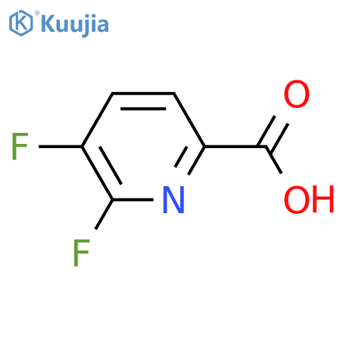 5,6-Difluoropyridine-2-carboxylic Acid structure
