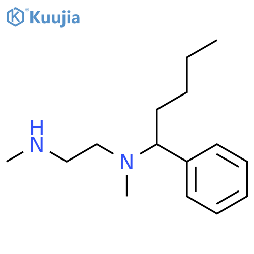 1,2-ETHANEDIAMINE, N,N'-DIMETHYL-N-(1-PHENYLPENTYL)- structure