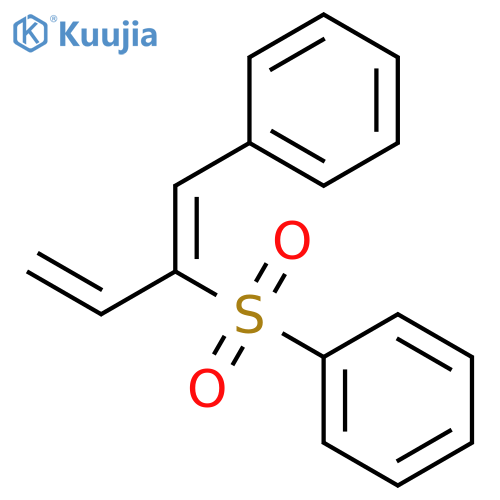 BENZENE, [[(1Z)-1-(PHENYLMETHYLENE)-2-PROPENYL]SULFONYL]- structure
