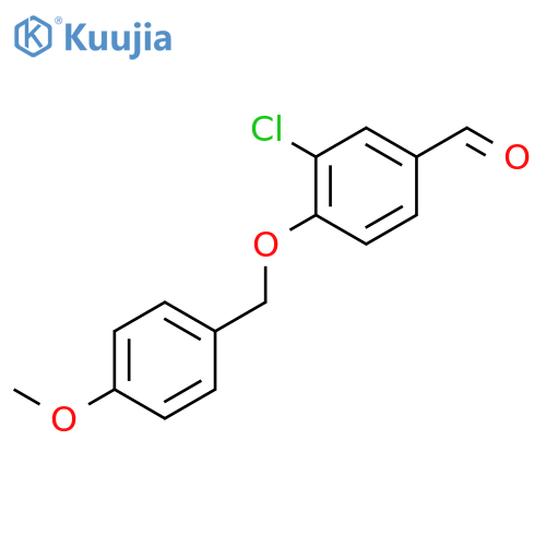 3-Chloro-4-(4-methoxybenzyloxy)-benzaldehyde structure
