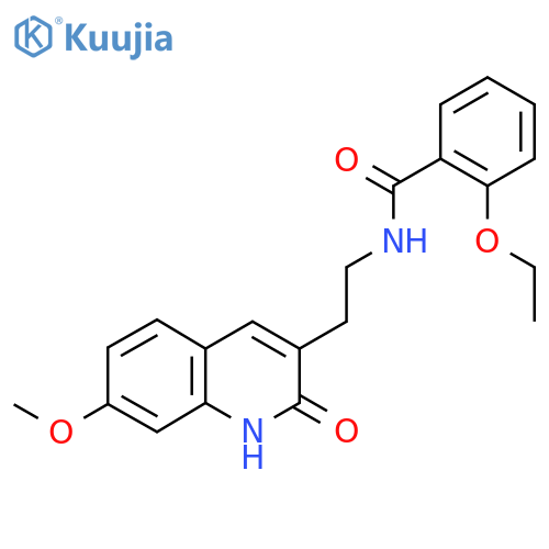 2-ethoxy-N-2-(7-methoxy-2-oxo-1,2-dihydroquinolin-3-yl)ethylbenzamide structure