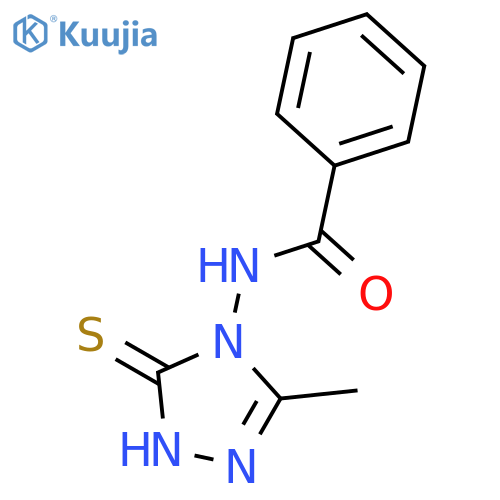 BENZAMIDE, N-(1,5-DIHYDRO-3-METHYL-5-THIOXO-4H-1,2,4-TRIAZOL-4-YL)- structure