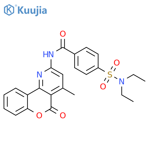 4-(diethylsulfamoyl)-N-{4-methyl-5-oxo-5H-chromeno4,3-bpyridin-2-yl}benzamide structure