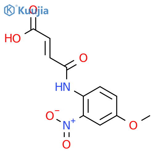 2-BUTENOIC ACID, 4-[(4-METHOXY-2-NITROPHENYL)AMINO]-4-OXO-, (E)- structure
