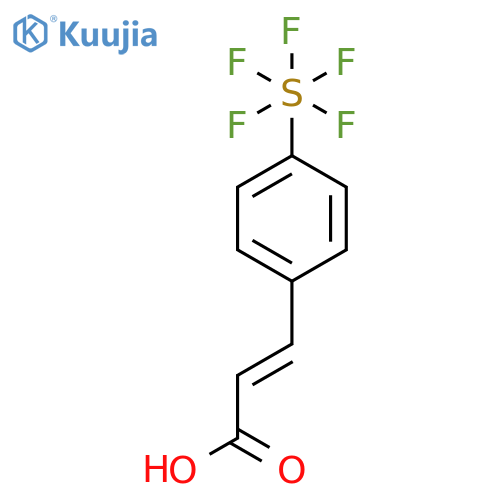 4-(Pentafluorosulfur)cinnamic acid structure