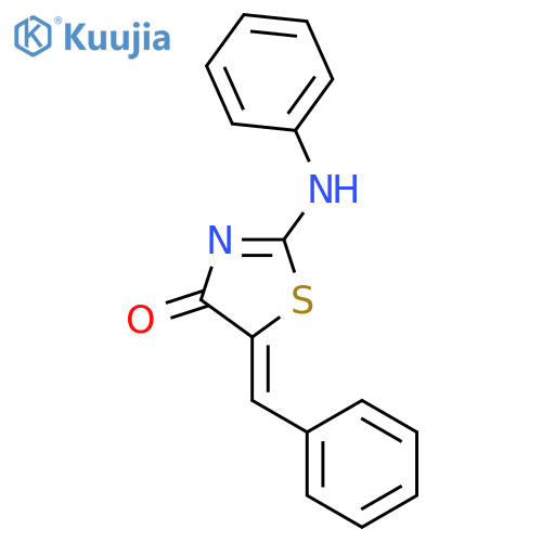 4(5H)-Thiazolone, 2-(phenylamino)-5-(phenylmethylene)-, (5Z)- structure