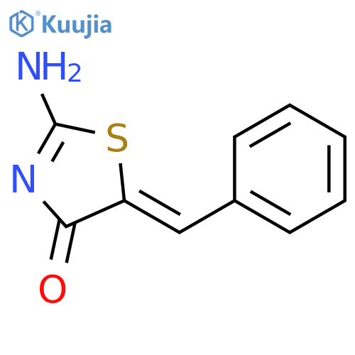 4(5H)-THIAZOLONE, 2-AMINO-5-(PHENYLMETHYLENE)-, (5Z)- structure