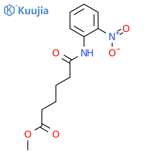 Hexanoic acid, 6-[(2-nitrophenyl)amino]-6-oxo-, methyl ester structure