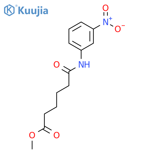 HEXANOIC ACID, 6-[(3-NITROPHENYL)AMINO]-6-OXO-, METHYL ESTER structure
