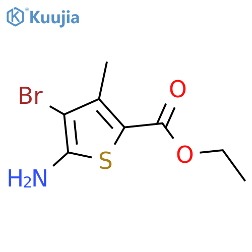 ethyl 5-amino-4-bromo-3-methylthiophene-2-carboxylate structure
