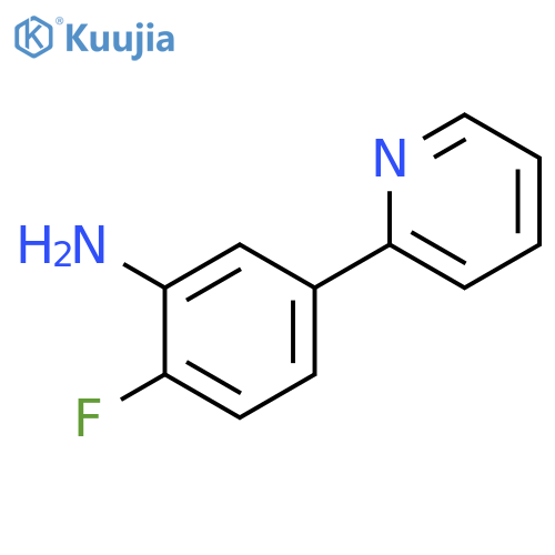 2-fluoro-5-(pyridin-2-yl)aniline structure