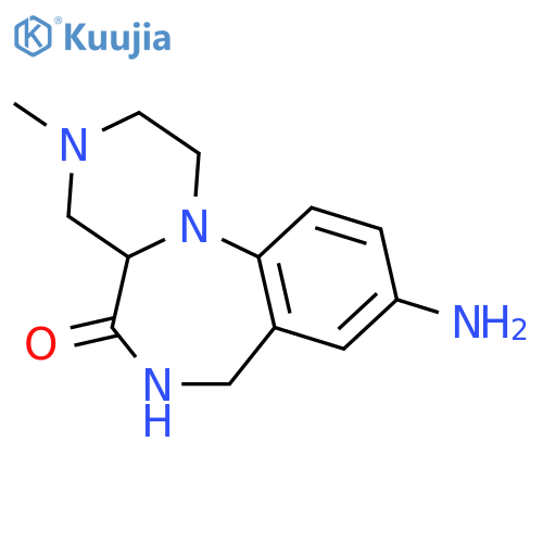 9-amino-2,3,4,4a,6,7-hexahydro-3-methyl-Pyrazino[1,2-a][1,4]benzodiazepin-5(1H)-one structure