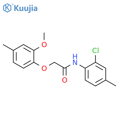 N-(2-Chloro-4-methylphenyl)-2-(2-methoxy-4-methylphenoxy)acetamide structure