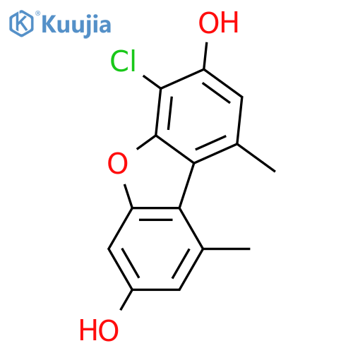 3,7-Dihydroxy-1,9-dimethyldibenzofuran; 4-Chloro structure