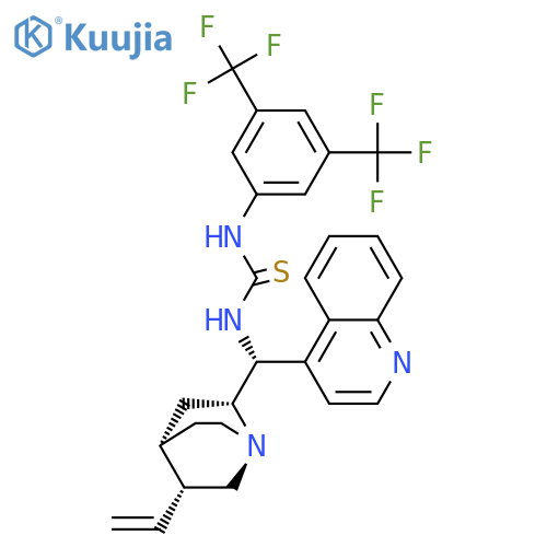 1-(3,5-Bis(trifluoromethyl)phenyl)-3-((1R)-quinolin-4-yl(5-vinylquinuclidin-2-yl)methyl)thiourea structure