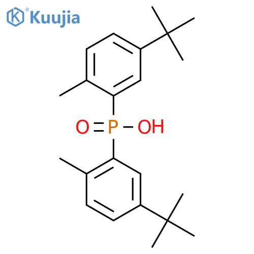 Phosphinic acid, bis[5-(1,1-dimethylethyl)-2-methylphenyl]- structure