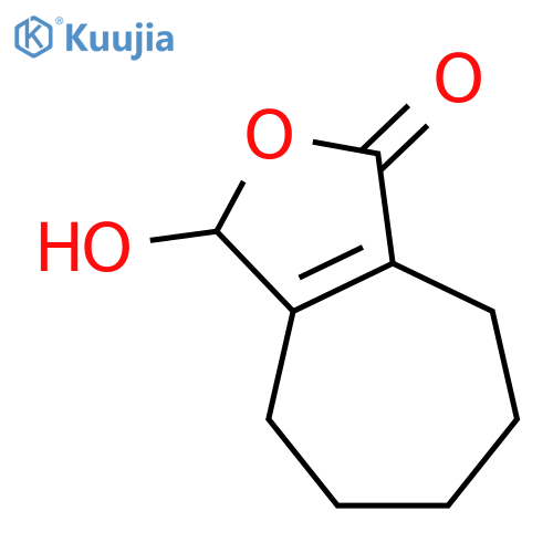 3,4,5,6,7,8-hexahydro-3-hydroxy-1H-Cyclohepta[c]furan-1-one structure