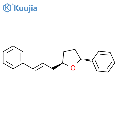 Furan, tetrahydro-2-phenyl-5-[(2E)-3-phenyl-2-propenyl]-, (2R,5R)-rel- structure