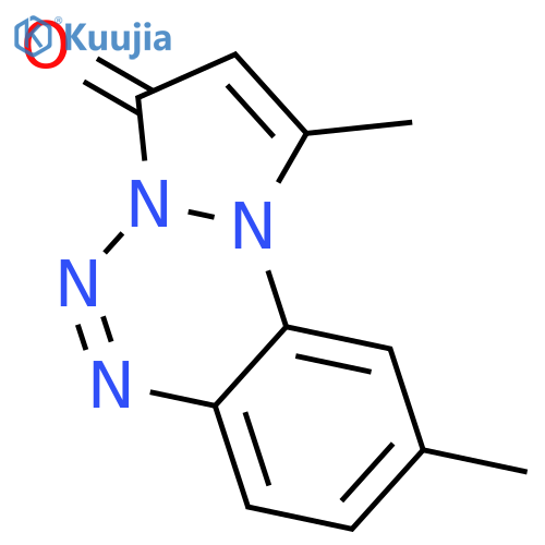 3H-PYRAZOLO[1,2-A]BENZOTETRAZIN-3-ONE, 1,9-DIMETHYL- structure