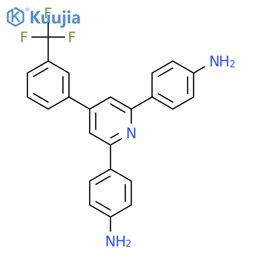 BENZENAMINE, 4,4'-[4-[3-(TRIFLUOROMETHYL)PHENYL]-2,6-PYRIDINEDIYL]BIS- structure