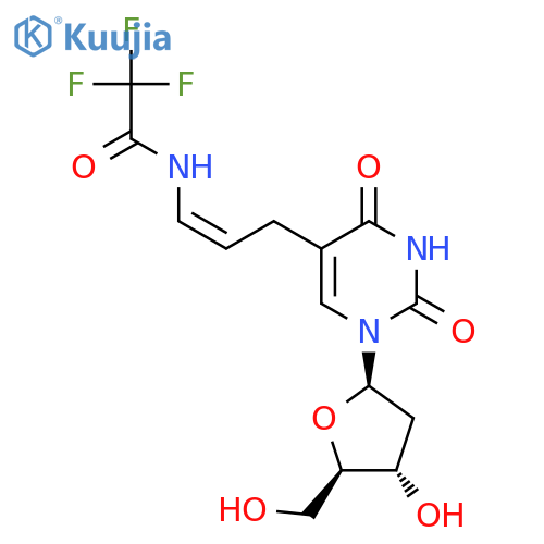 Uridine, 2'-deoxy-5-[(2Z)-3-[(trifluoroacetyl)amino]-2-propenyl]- structure