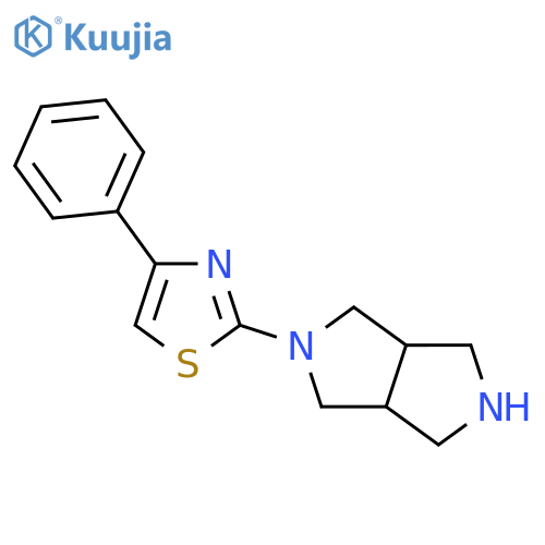 Pyrrolo[3,4-c]pyrrole, octahydro-2-(4-phenyl-2-thiazolyl)- structure