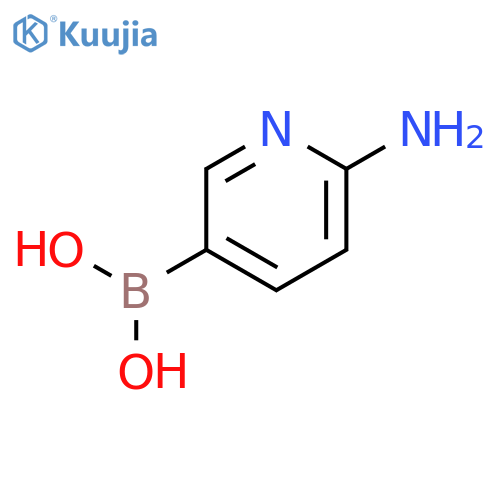 (6-Aminopyridin-3-YL)boronic acid structure