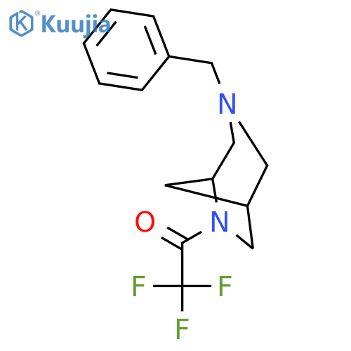 3,6-Diazabicyclo[3.2.1]octane, 3-(phenylmethyl)-6-(trifluoroacetyl)- structure
