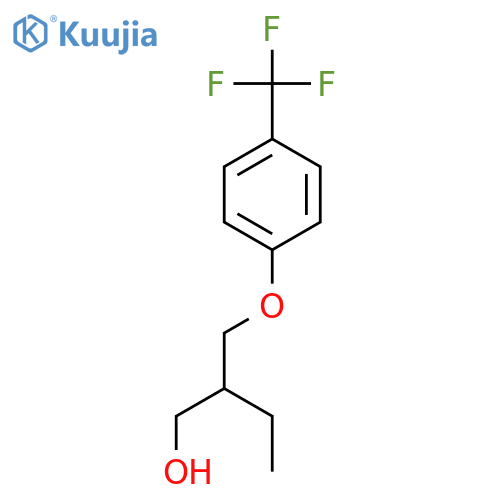 1-Butanol, 2-[[4-(trifluoromethyl)phenoxy]methyl]- structure