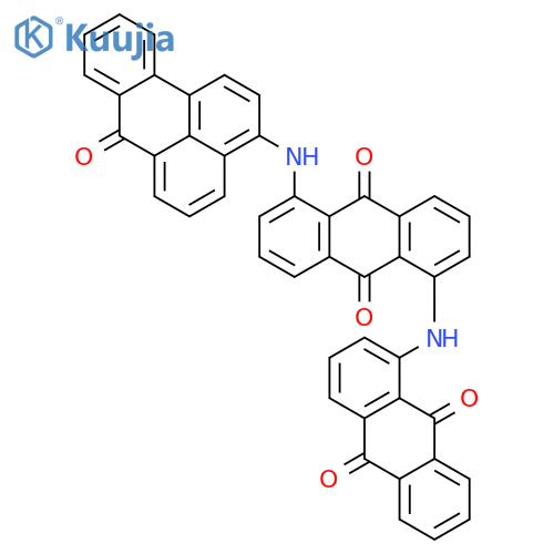 9,10-Anthracenedione,1-[(9,10-dihydro-9,10-dioxo-1-anthracenyl)amino]-5-[(7-oxo-7H-benz[de]anthracen-3-yl)amino]- structure