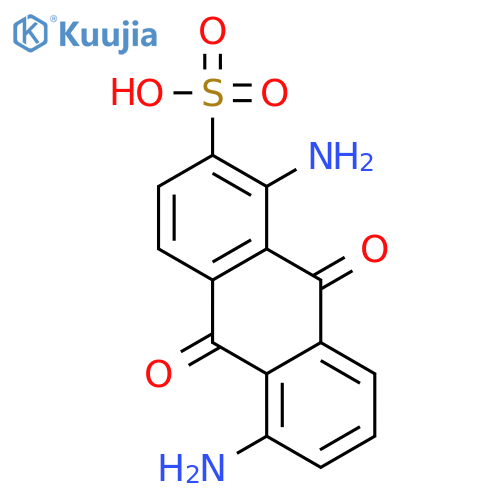 2-Anthracenesulfonicacid, 1,5-diamino-9,10-dihydro-9,10-dioxo- structure