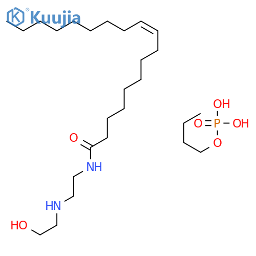 phosphoric acid, butyl ester, compd. with (z)-n-[2-[(2-hydroxyethyl)amino]ethyl]-9-octadecenamide structure