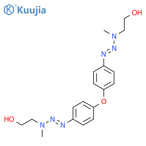 Ethanol, 2,2'-[oxybis[4,1-phenylene(1-methyl-2-triazene-3,1-diyl)]]bis- structure