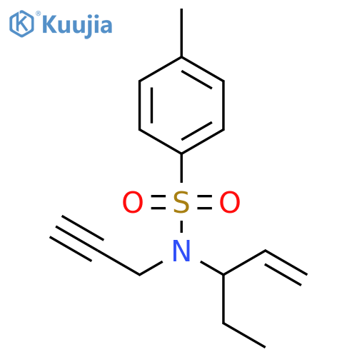 BENZENESULFONAMIDE, N-(1-ETHYL-2-PROPENYL)-4-METHYL-N-2-PROPYNYL- structure