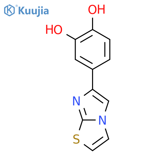 1,2-Benzenediol, 4-imidazo[2,1-b]thiazol-6-yl- structure