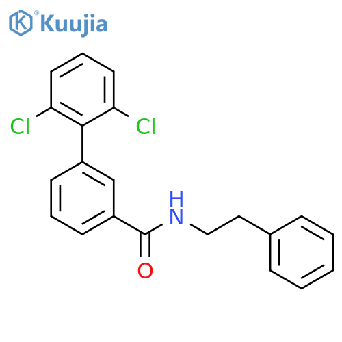 [1,1'-Biphenyl]-3-carboxamide, 2',6'-dichloro-N-(2-phenylethyl)- structure