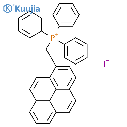 PHOSPHONIUM, TRIPHENYL(1-PYRENYLMETHYL)-, IODIDE structure