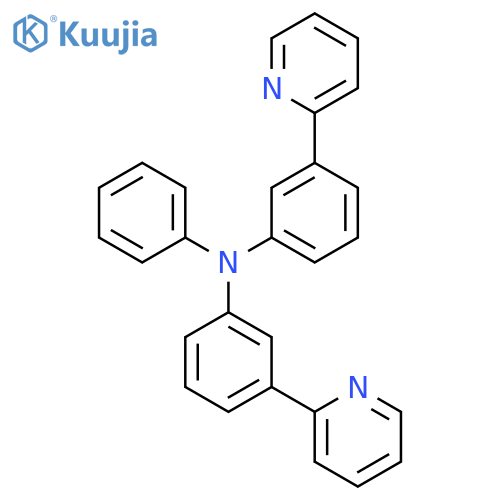 Benzenamine, N-phenyl-3-(2-pyridinyl)-N-[3-(2-pyridinyl)phenyl]- structure