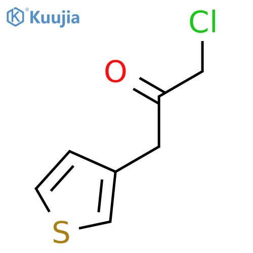 1-chloro-3-(thiophen-3-yl)propan-2-one structure