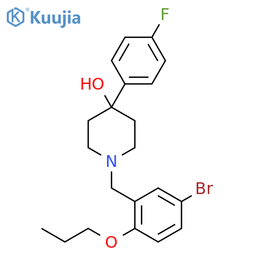 4-Piperidinol, 1-[(5-bromo-2-propoxyphenyl)methyl]-4-(4-fluorophenyl)- structure
