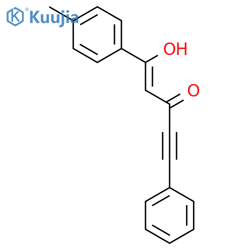 1-Penten-4-yn-3-one, 1-hydroxy-1-(4-methylphenyl)-5-phenyl-, (Z)- structure