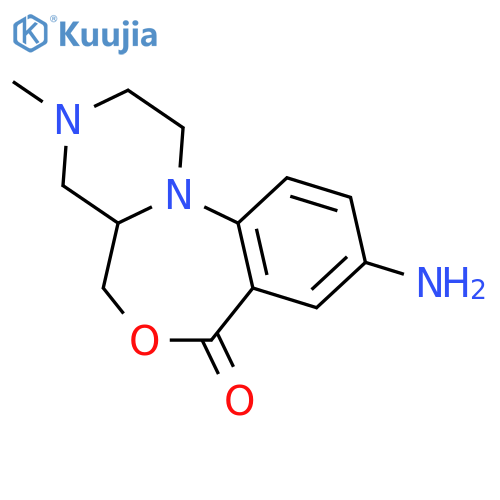 9-amino-1,2,3,4,4a,5-hexahydro-3-methyl-7H-Pyrazino[1,2-a][4,1]benzoxazepin-7-one structure