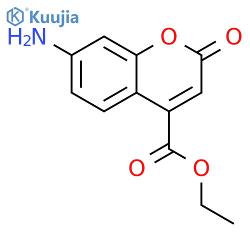 7-Amino-4-coumarincarboxylic Acid Ethyl Ester structure