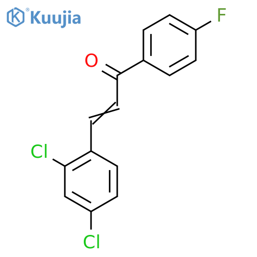 3-(2,4-Dichlorophenyl)-1-(4-fluorophenyl)prop-2-en-1-one structure