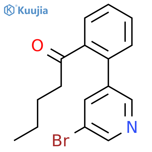1-Pentanone, 1-[2-(5-bromo-3-pyridinyl)phenyl]- structure