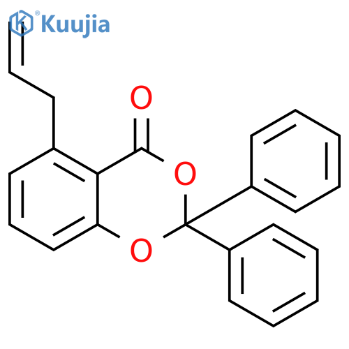 4H-1,3-BENZODIOXIN-4-ONE, 2,2-DIPHENYL-5-(2-PROPENYL)- structure