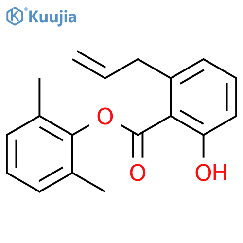 BENZOIC ACID, 2-HYDROXY-6-(2-PROPENYL)-, 2,6-DIMETHYLPHENYL ESTER structure
