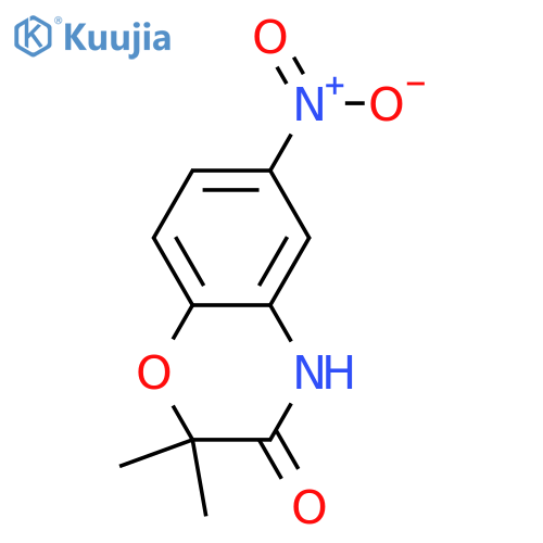 2,2-Dimethyl-6-nitro-2H-benzoB1,4oxazin-3(4H)-one structure