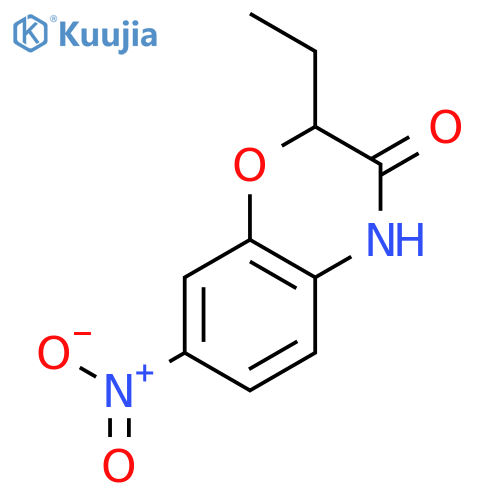 2H-1,4-BENZOXAZIN-3(4H)-ONE, 2-ETHYL-7-NITRO- structure